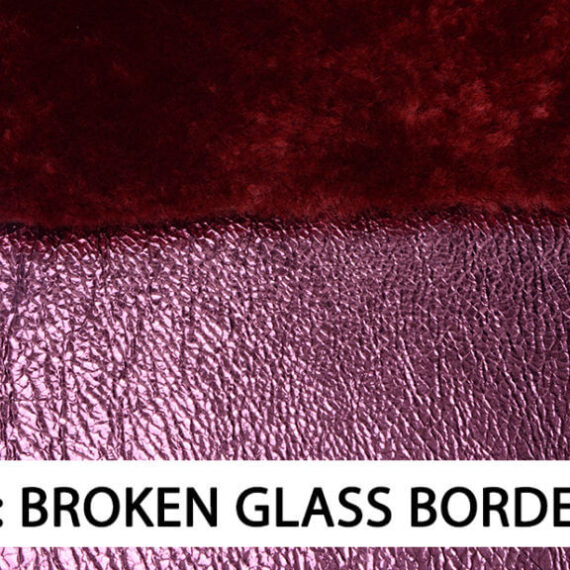 Art broken glass bordeaux