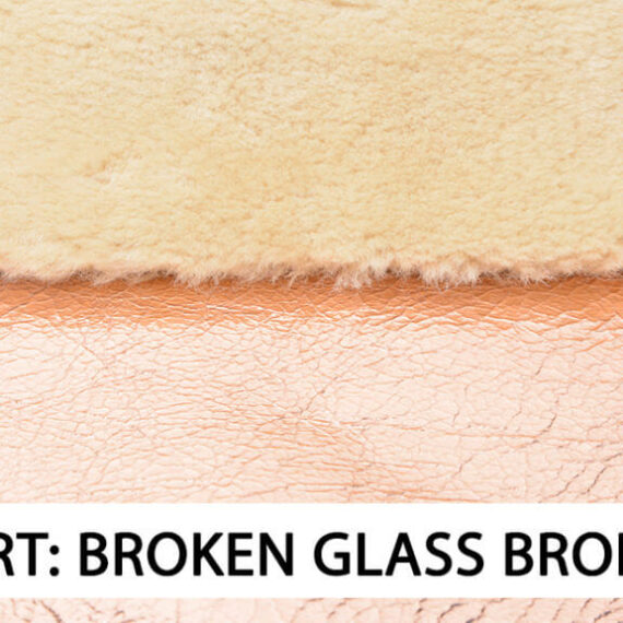 Art broken glass bronz