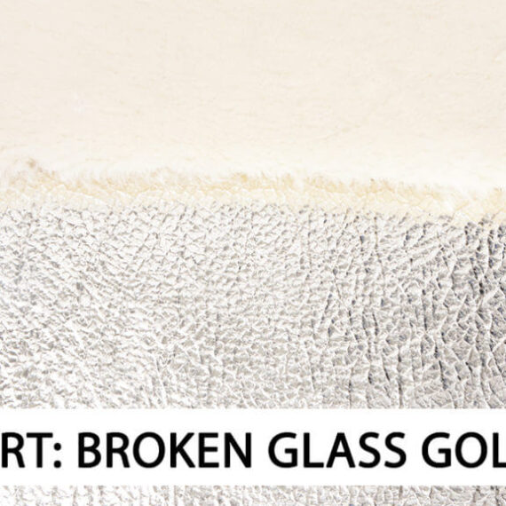 Art broken glass gold