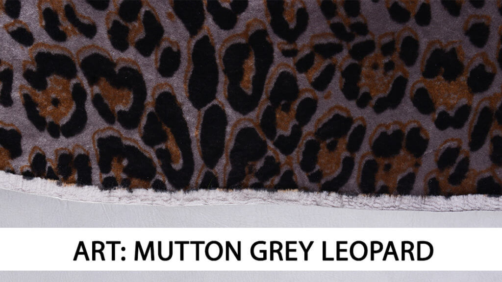 Art mutton grey leopard