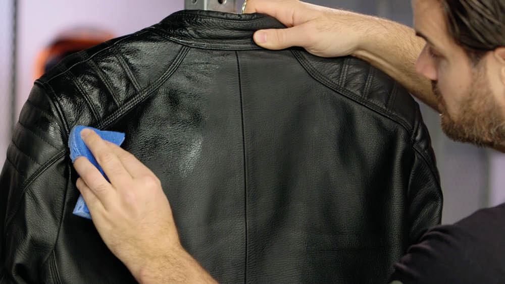 Cleaning leather jacket